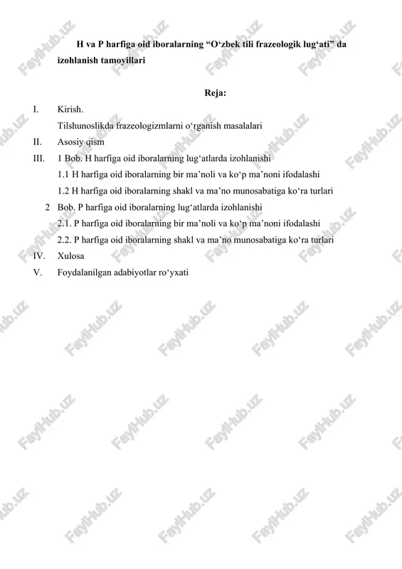 o‘zbek tili frazeologik lug‘ati — DOCX