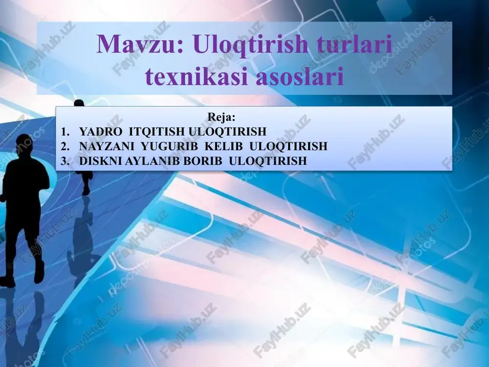 uloqtirish turlari texnikasi asoslari — PPTX