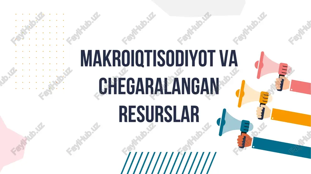 makroiqtisodiyot va chegaralangan resurslar — PDF