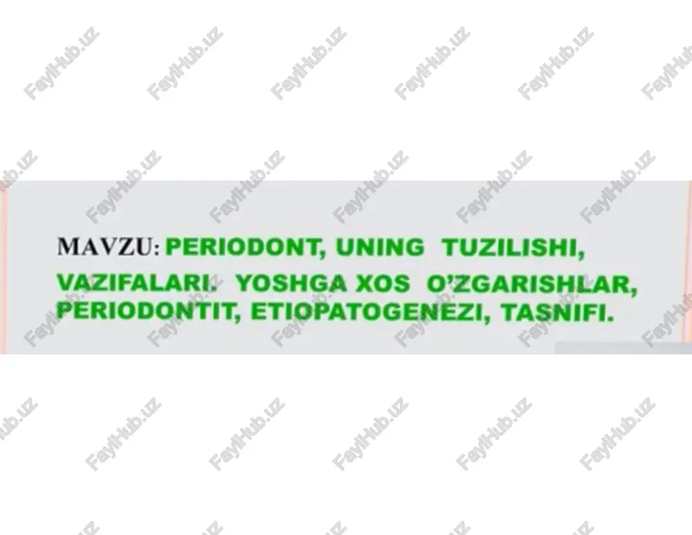 periodont — PDF