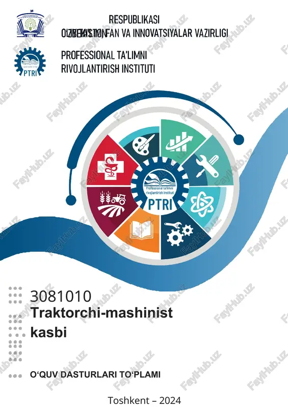 traktorchi mashinist o'quv dasturi — DOCX