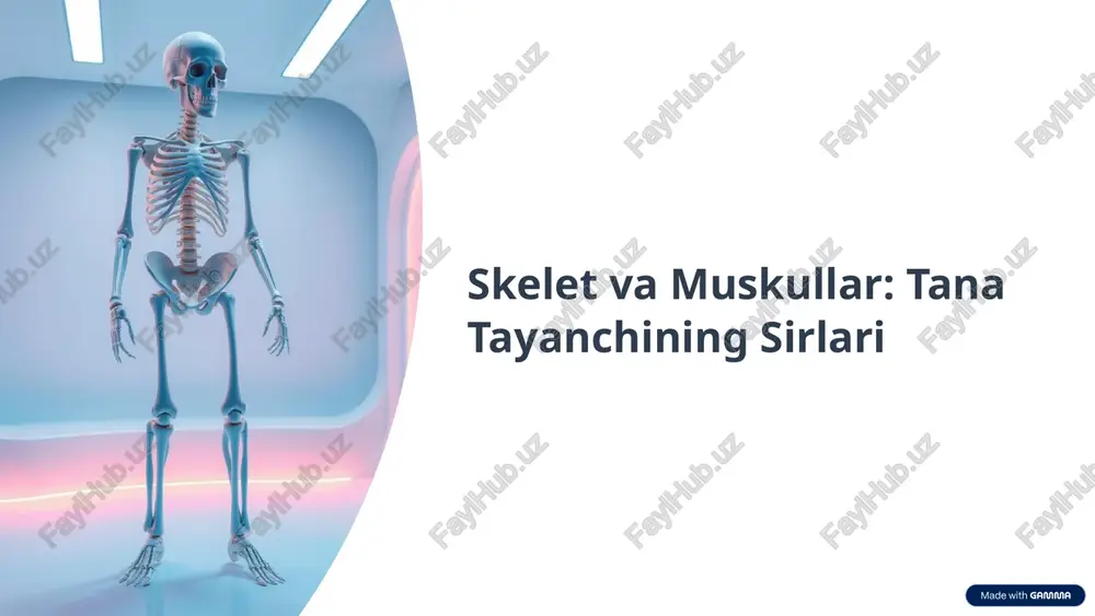 skelet va muskullar — PPTX