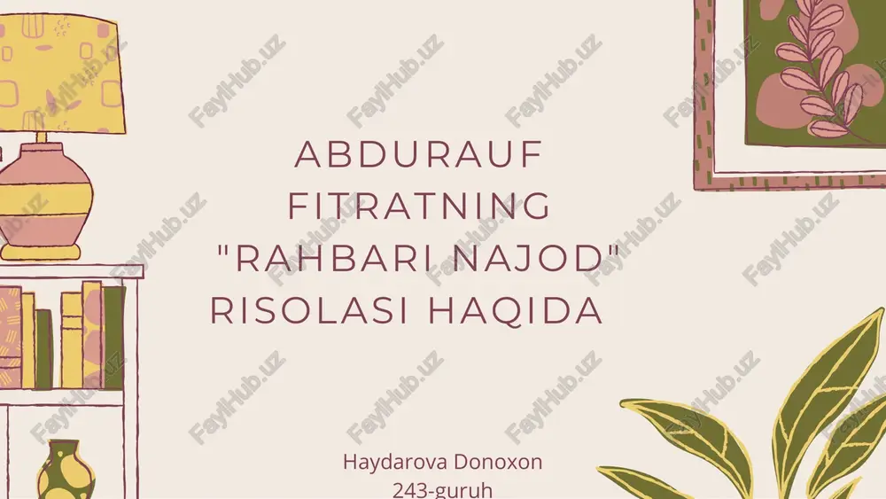 "rahbari najod" risolasi haqida — PDF
