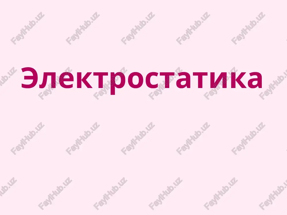 elektrostatika — PPT