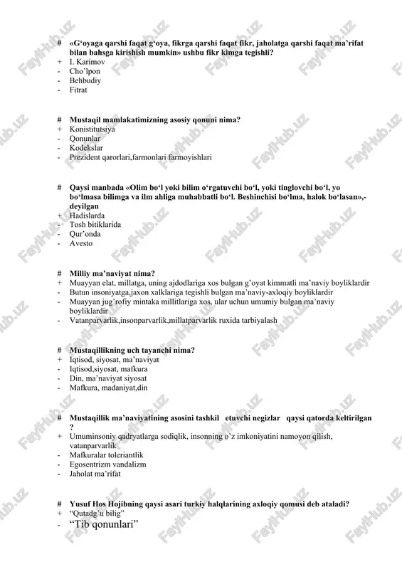 yusuf hos hojib asarlari — DOCX