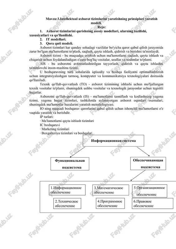 intellektual axborot tizimlari — DOCX
