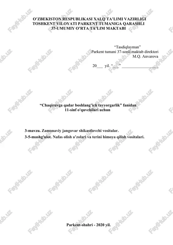 gp-5 gazdan himoyalanish niqobi — DOCX
