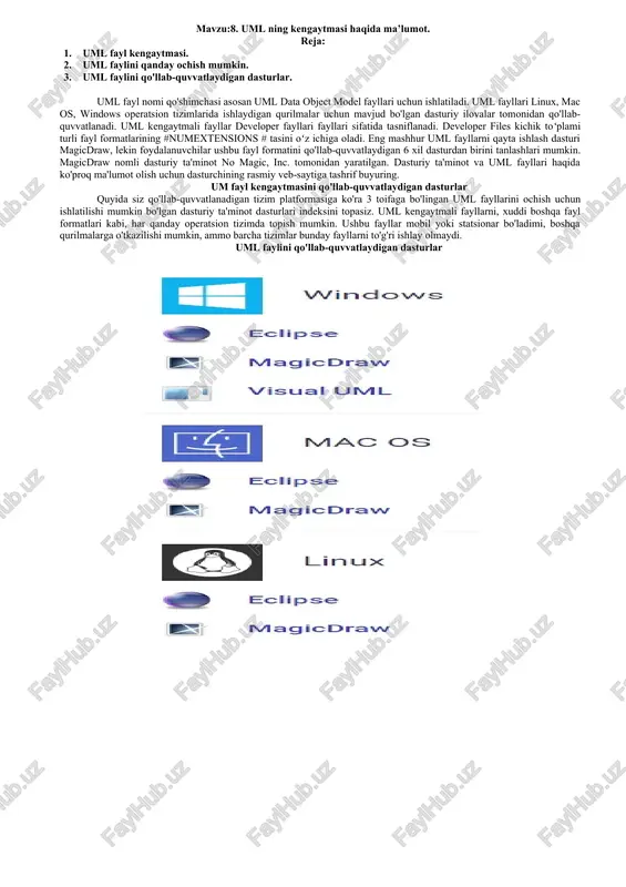 uml fayl kengaytmasi — DOCX