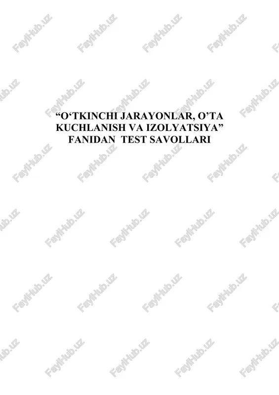 o‘tkinchi jarayonlar, o’ta kuchlanish va izolyatsiya — DOCX