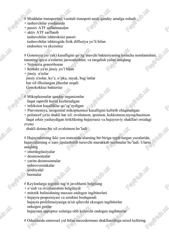 moddalar transportini, vositali transport usuli — DOCX