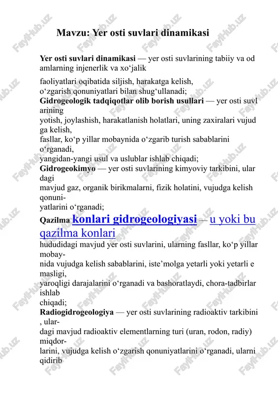 yerostisuvlaridinamikasi — DOCX