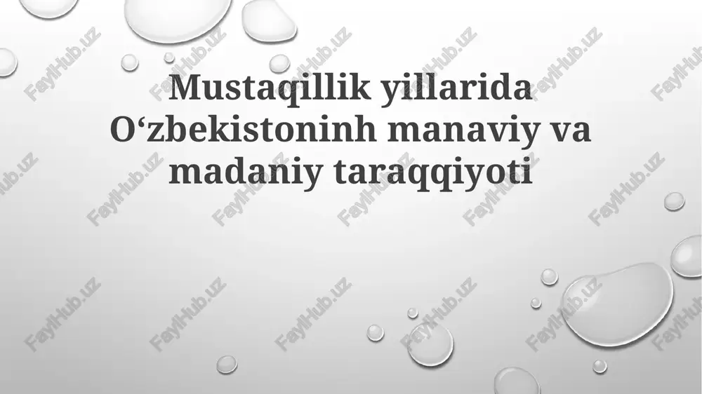 milliy tiklanishdan - milliy yuksalish sari — PPTX
