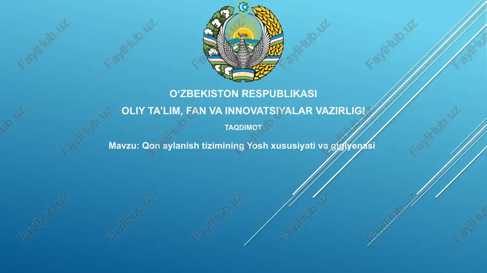 qon aylanish tizimi — PPTX