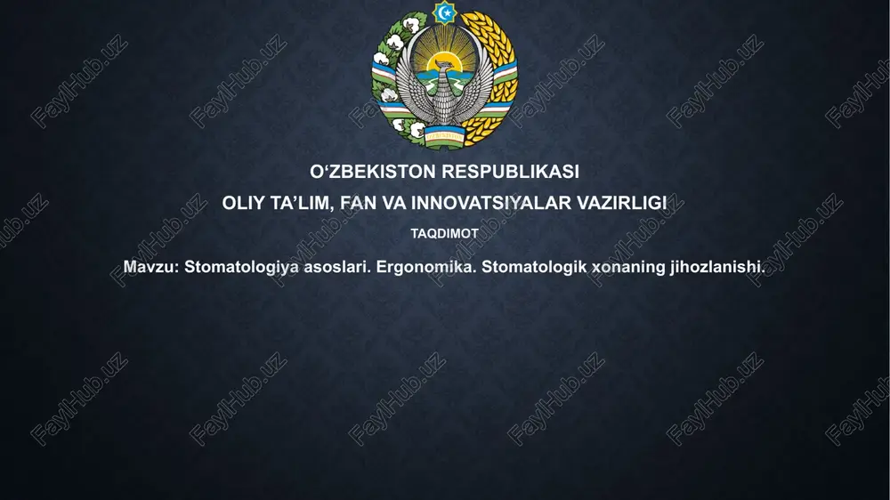stomatologiya asoslari — PPTX