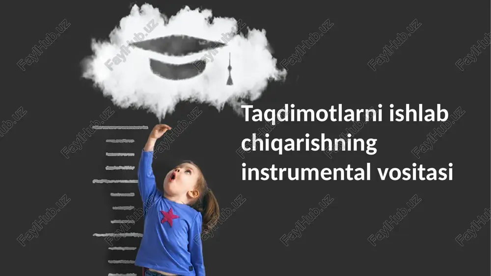 taqdimotlarni ishlab chiqarishning instrumental vositasi — PPTX