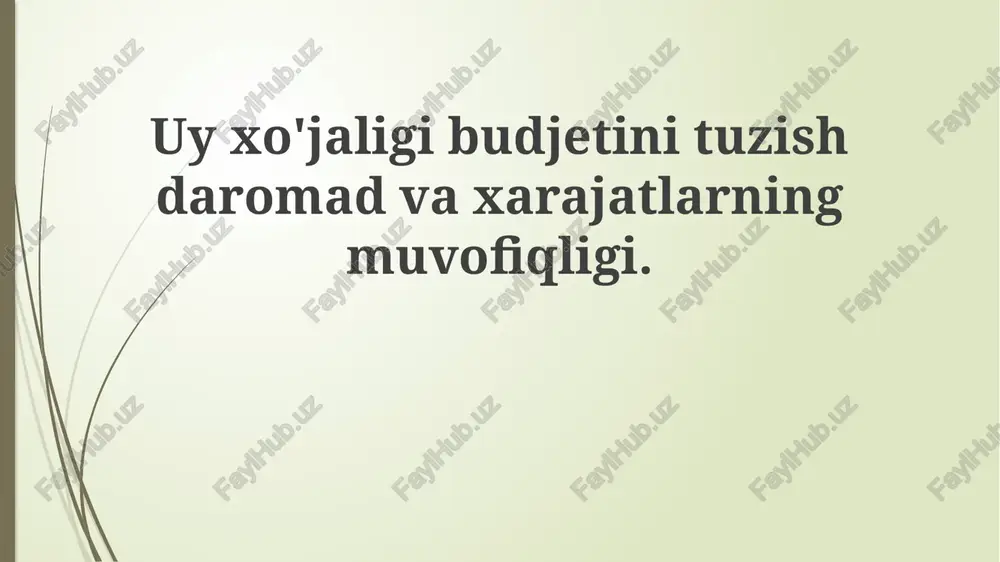 moliyaviy maqsadlarga erishish — PPTX