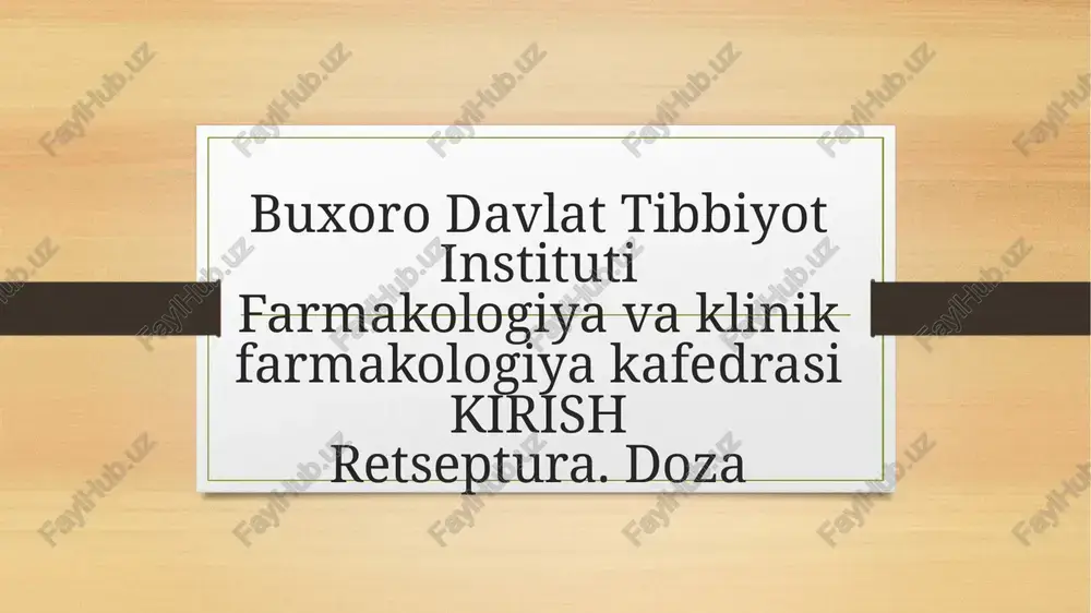 farmakopeya — PPTX