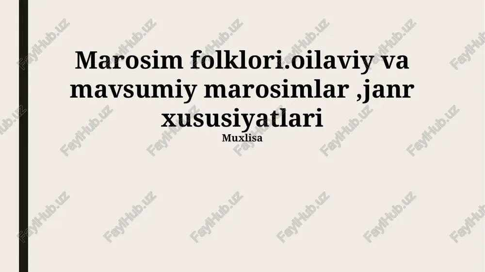 marosim folklori — PPTX