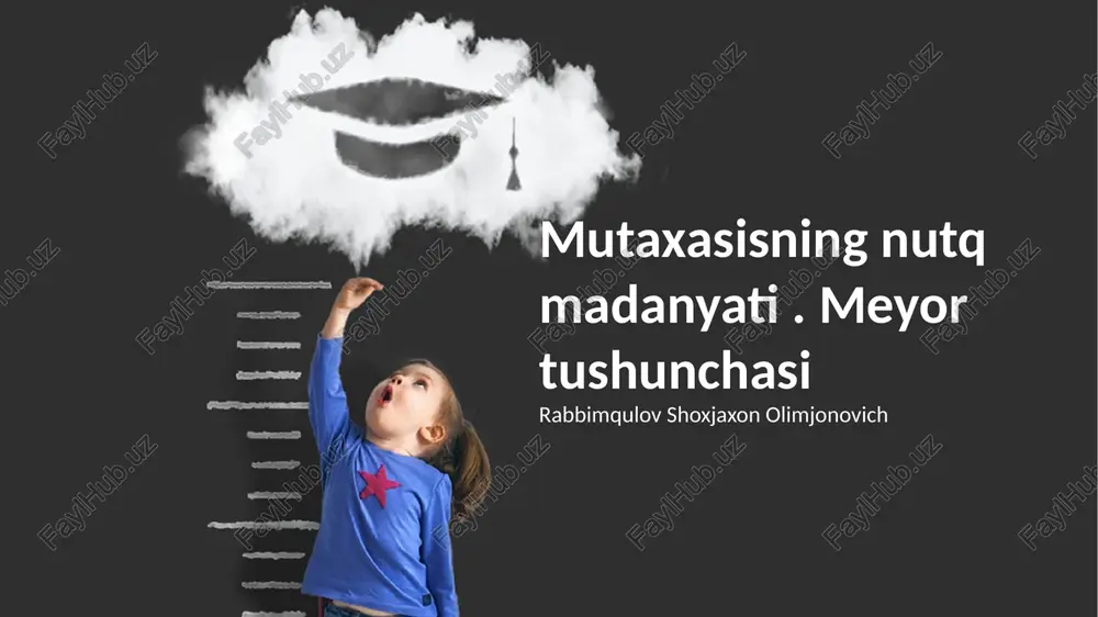 mutaxasisning nutq madanyati — PPTX