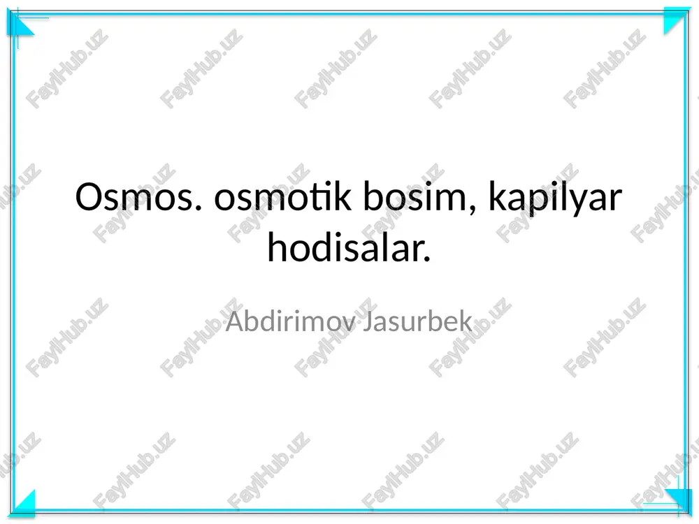 osmos — PPTX
