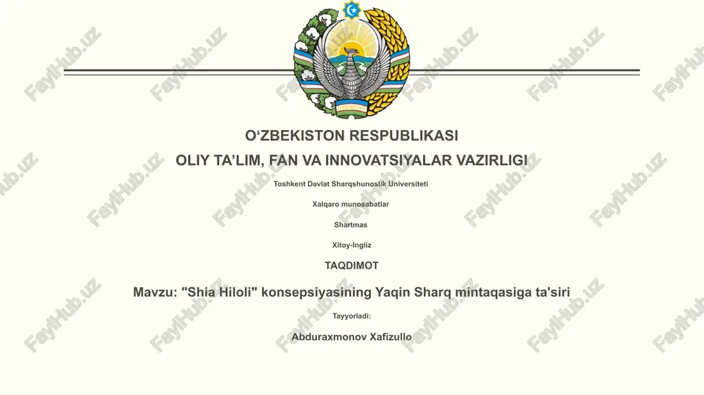 shia hiloli — PPTX