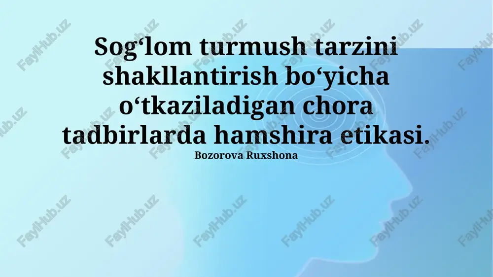 hamshiralik etikasi — PPTX