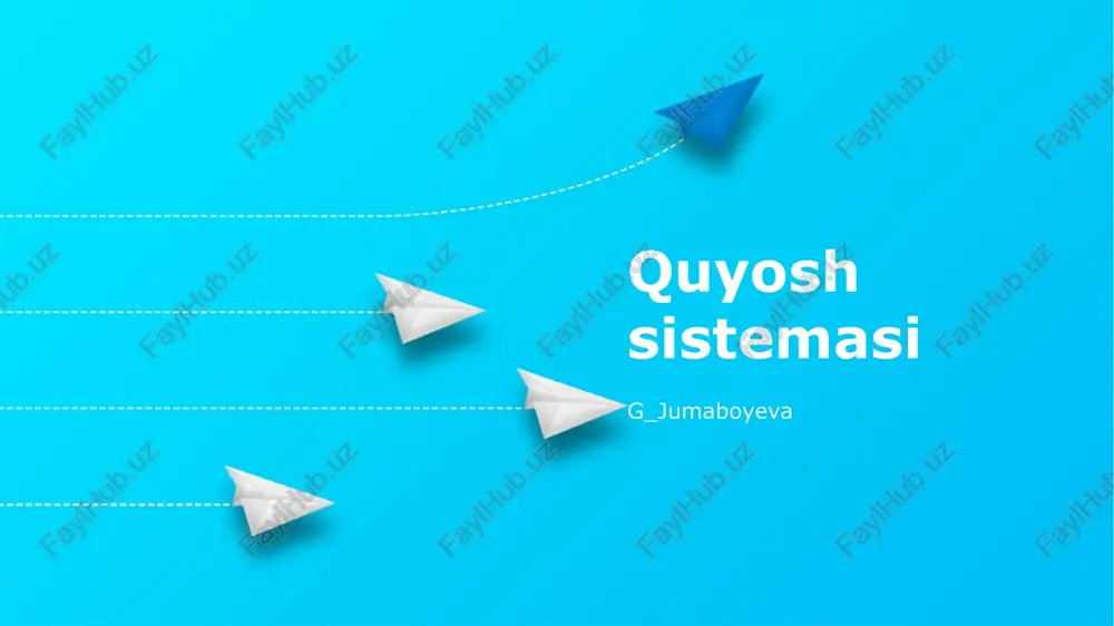 quyosh sistemasi — PPTX