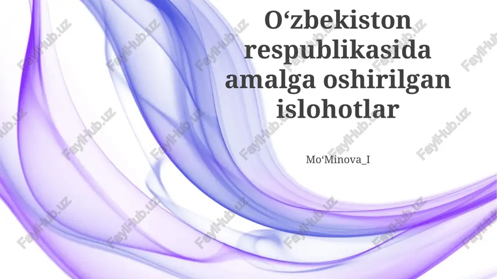 iqtisodiy liberalizatsiya va xususiylashtirish — PPTX