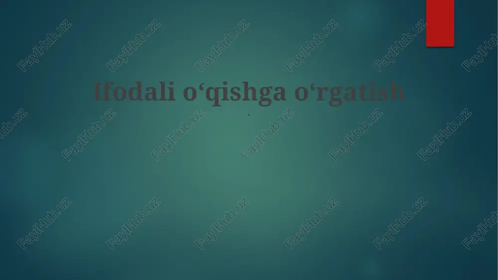 differentsiallashtirilgan ta'lim — PPTX