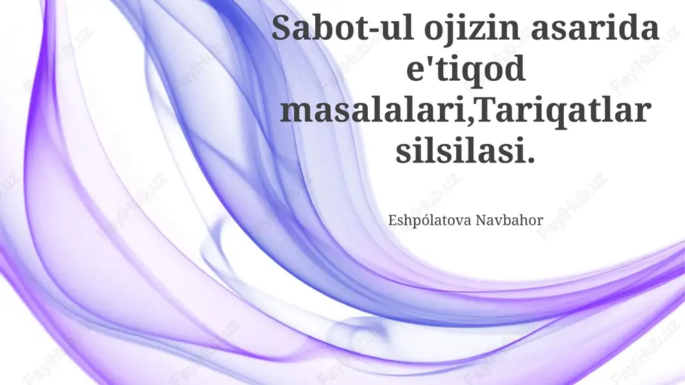 sabot-ul ojizin — PPTX