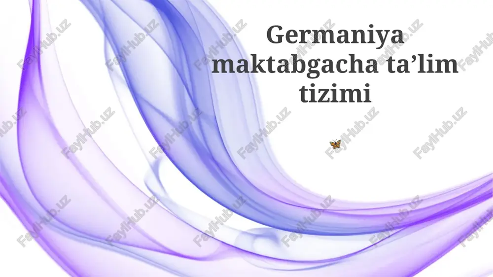 erta bolalik ta'limi falsafalari — PPTX