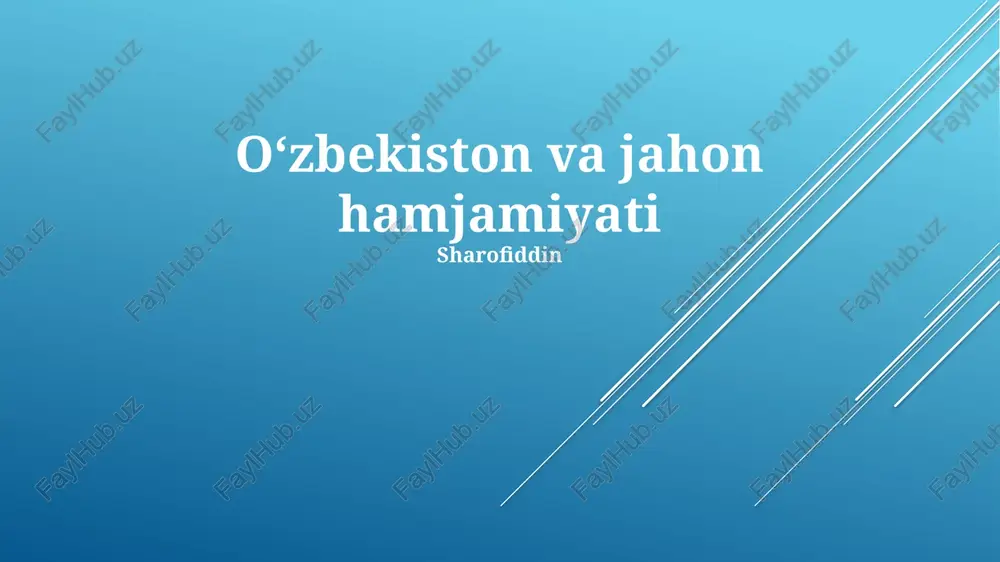 moliyaviy prognozlar — PPTX