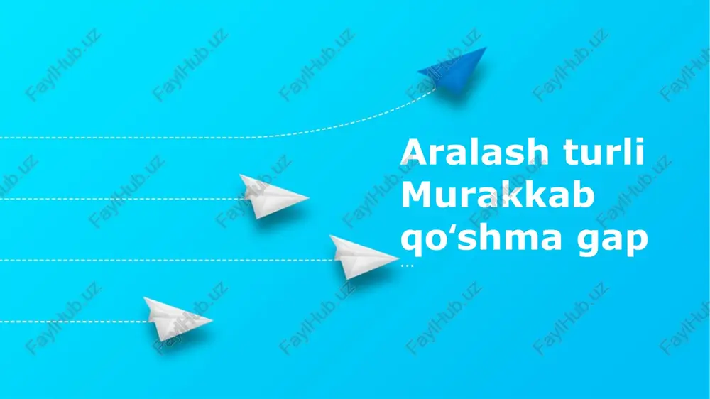 murakkab qo'shma gaplar — PPTX