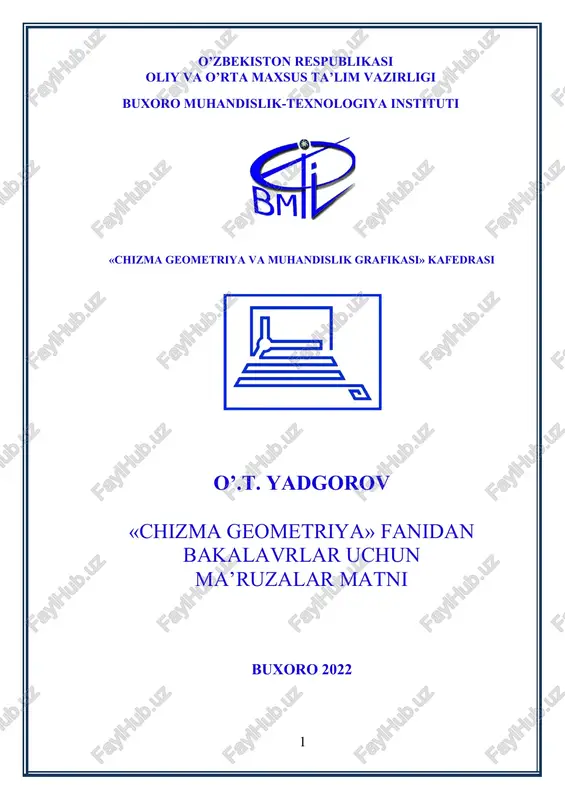chizma geometriya va muhandislik grafikasi — DOCX