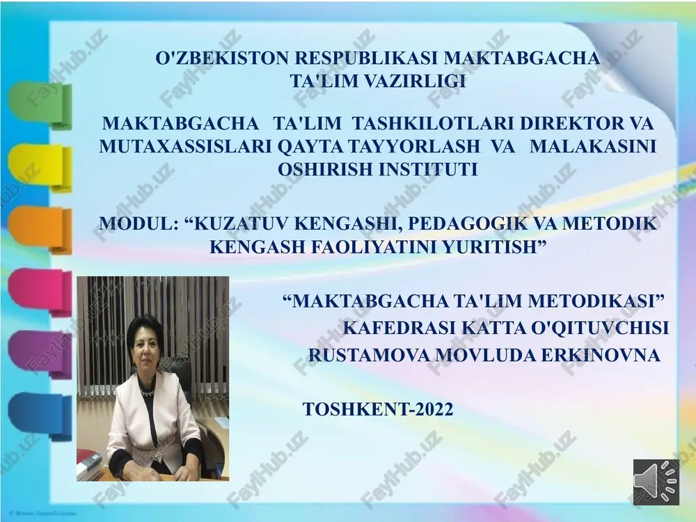 maktabgacha ta'lim metodikasi — PPTX