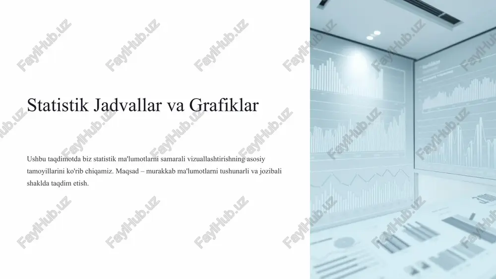 statistik jadvallar va grafiklar — PPTX