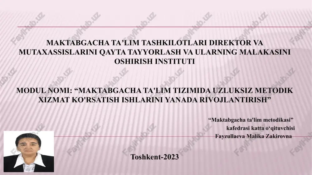 maktabgachata'limmetodikasi — PPTX