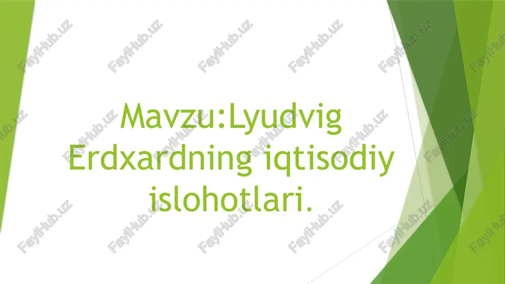 lyudvigerxardningiqtisodiyislohotlari — PPTX
