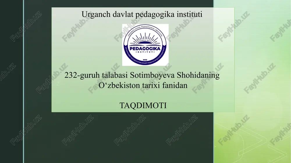 ahamoniylar va aleksandr makedonskiyning yurishlari davrida o‘rta osiyo — PPTX