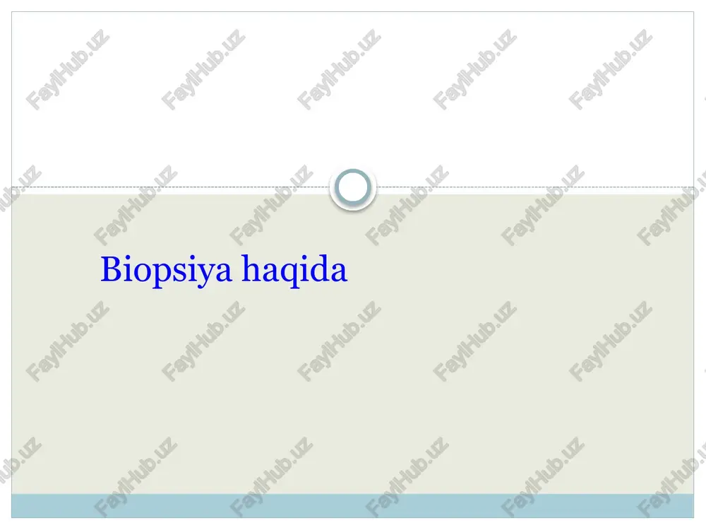 biopsiya — PPTX