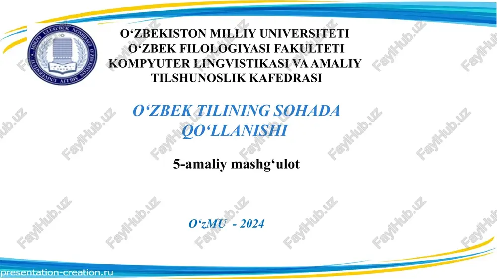o‘zbekiston vatanim manim — PPTX