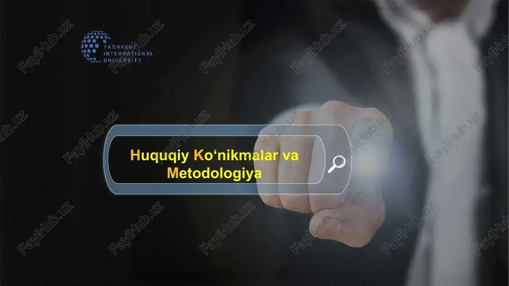 huquqiy ko‘nikmalar va metodologiya — PPTX