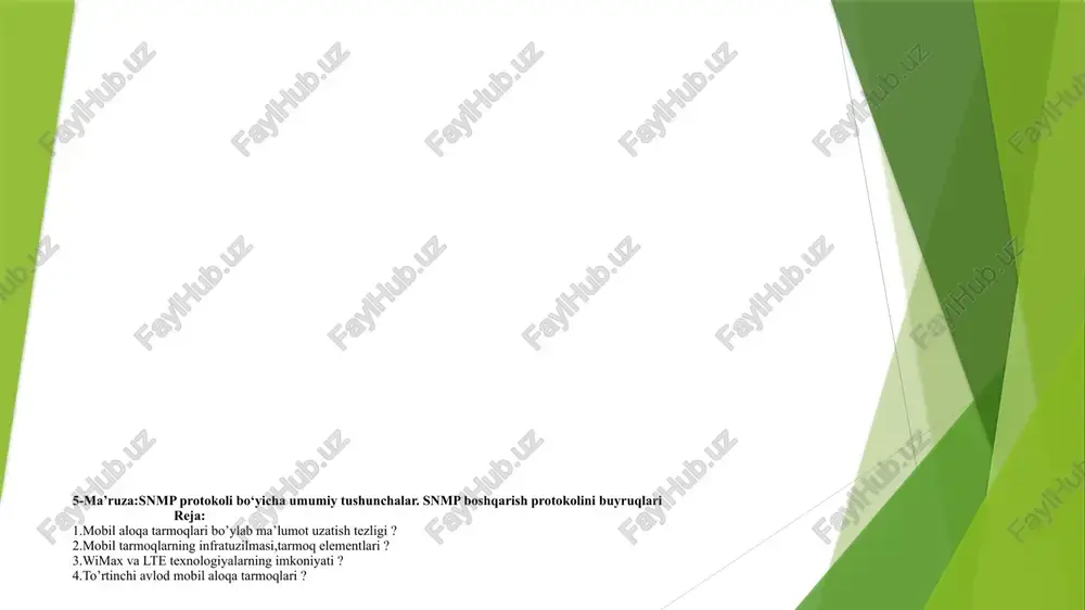 snmp protokoli — PPTX