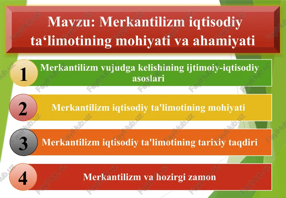 merkantilizm — PPTX
