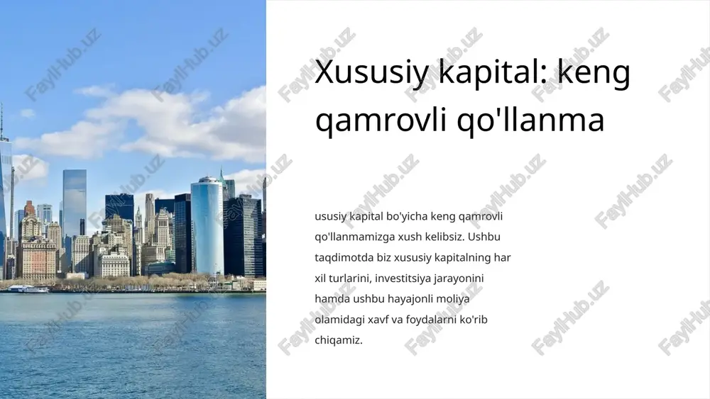 xususiy kapital — PPTX