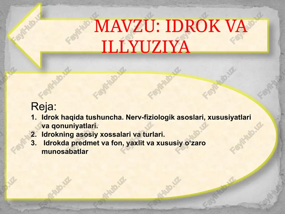 idrokva illyuziya — PPTX