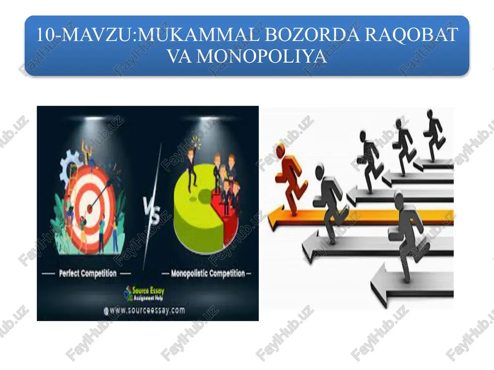 raqobat va ko'proqnaflilik — PPTX