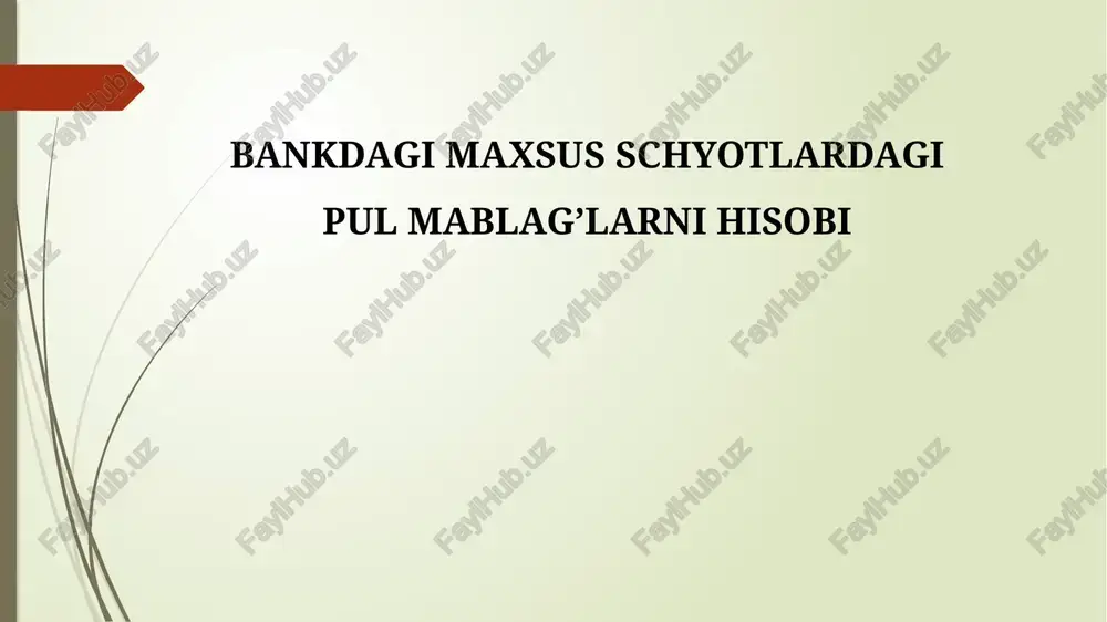 maxsusschyotlar — PPTX