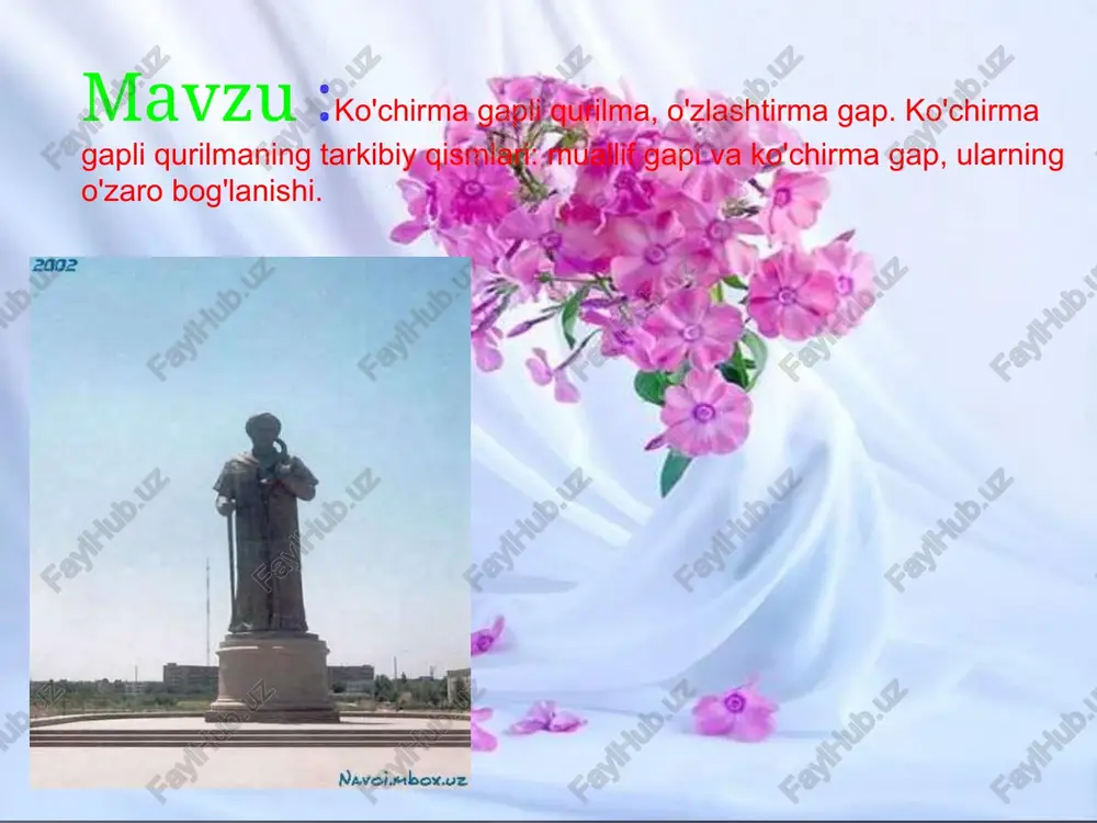 ko'chirmagapliqurilma, o'zlashtirma — PPTX