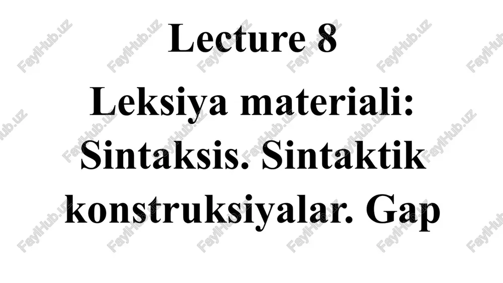 sintaksis — PPTX